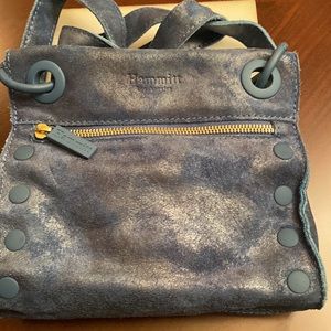 Hammitt mint condition small Tony distressed suede color frost(denim blue)